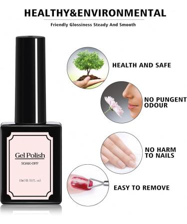 VEROA 10 lm Milky White Gel Nail Polish Colours - Soak-Off UV White Gel Polish - Long Lasting & Easy to Apply Nail Polish Gel for Salon & Home DIY  - Buy Online on SooperMarket.com