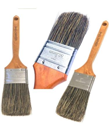 Painting Knife Set of 2 with Blender Background Brush - Palette Knives & Natural Bristle Paint Brush for Art - Straight Edge Flexible Tools (Unit 2 Brush & Pair Knives) - Buy Online on SooperMarket.com