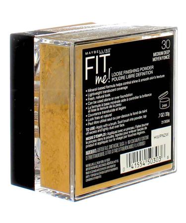 Maybelline Fit Me Loose Finishing Powder 30 Medium Deep 0.7 oz - Pack of 2 - Buy Online on SooperMarket.com