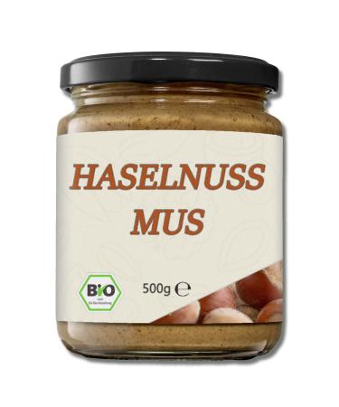 Mynatura Organic Hazelnut Puree I Hazelnut I Nut Butter I Spread I Muesli I Baking I Vegan Puree I Hazelnut I In a Jar (1x 500g)