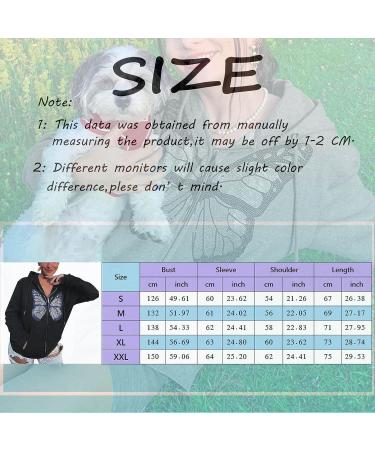 Y2K Halloween Gothic Graphic Hoodie | Full Zip Up | Oversized | Pockets | Long Sleeve Sweatshirt | Glr926black - Medium - Buy Online on SooperMarket.com