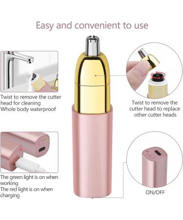 Mini Facial Hair Remover for Women - 2in1 Portable Shaver for Fuzz, Lips, Arms, Eyebrows, and Bikini Line - Waterproof & Painless Hair Removal - Buy Online on SooperMarket.com