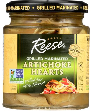 Reese Grilled Marinated Artichokes Hearts, 7.5-Ounces (Pack of 12) Grilled Marinated Artichoke Hearts