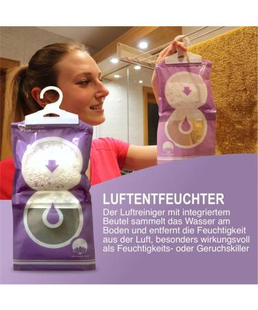 4-Pack My to Dehumidifier Cabinet - 190g Each | Essential Mold Prevention | Ideal for Windows Caravans Homes & Kitchens | Lavender Scented - Buy Online on SooperMarket.com