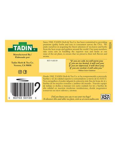 Tadin Manzanilla Chamomile Tea 24 ct - Pack of 2 | Soothing Herbal Tea Blend - 48 Tea Bags Total - Buy Online on SooperMarket.com