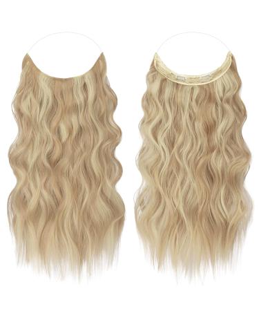Feshfen Secrets Invisible Hair Extensions - Long Corrugated Synthetic Hair for Women | Dark Golden Mix 50 cm - Buy Online on SooperMarket.com