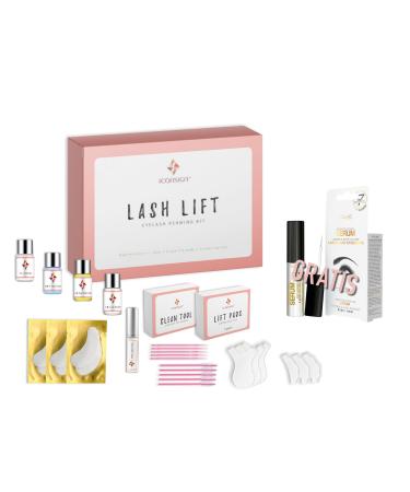 P-Beauty Cosmetic Accessories eyelash lifting starter set |Version 2024 |Free full eyelash serum (9ml) Eyelash-kit 7 parts lash lift for beautiful eyelash waves eyelash lamination
