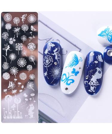 6 Piece Nail Art Stamping Set - Templates Stencils & Stamper for Perfect Manicures | International Shipping - Buy Online on SooperMarket.com
