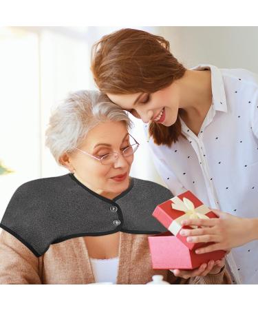 Ulapithi Heated Neck Wrap Pillow - 360 Thermal Collar for All Seasons | Washable Velvet Neck Warmer & Relaxation Solution - Dark Gray - Buy Online on SooperMarket.com