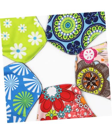 5 Pack Reusable Bamboo Charcoal Menstrual Cloth Pads - Washable & Portable - Buy Online on SooperMarket.com
