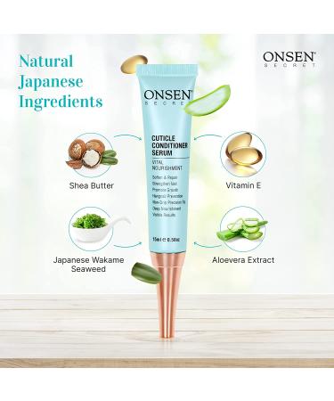Onsen Secret Cuticle Cream 2pk - Japanese Cuticle Oil Serum for Soothe & Strengthen Nails - Non-Greasy, Visible Results - Buy Online on SooperMarket.com