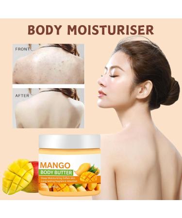 Trendyfave Mango Body Butter Large-capacity Body Lotion Body Moisturiser With Mango Body Lotion for Dry Skin Body Skin Care Smooth Skin Deeply Moisturize Skin Body Butter For Women & Men 200ml - Buy Online on SooperMarket.com