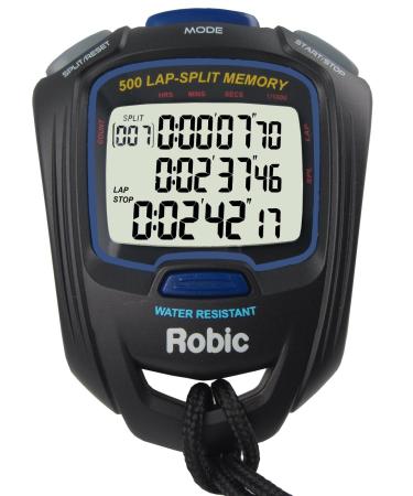 Robic 500 Dual Memory Stopwatch (SC757W) Black/Blue NA