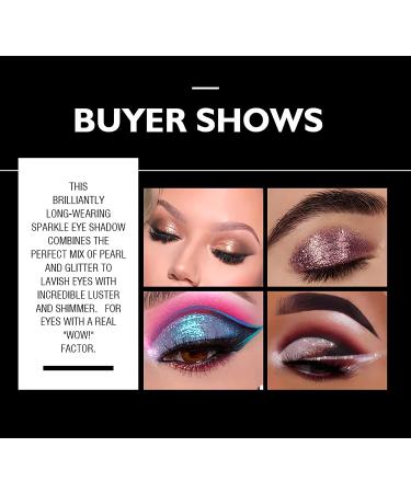 SUMEITANG 10 Colors Liquid Glitter Eyeshadow Set - Metallic Pigments for Sparkling Smokey Eye Looks - Long Lasting Waterproof Makeup Kit - Buy Online on SooperMarket.com