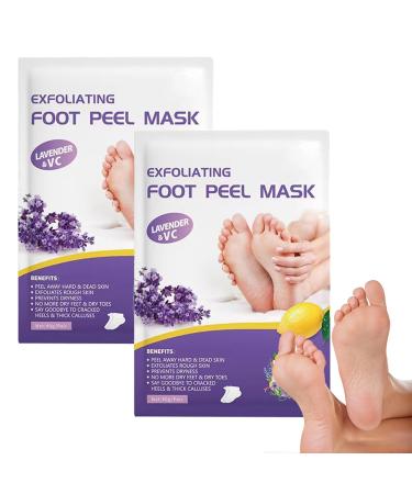 Foot Peel Mask Foot Exfoliating Mask Dry Skin Foot Mask 2 Pair Foot Exfoliating Socks Foot Peel Mask For Hard Skin Foot Care For Callus Remove Moisturizing Feet Peeling Mask
