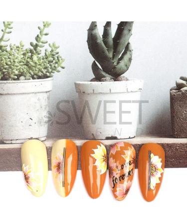 Duduikalor 5D Sunflowers Nail Stickers - Self-Adhesive Decals for Acrylic Nail Art - Buy Online on SooperMarket.com