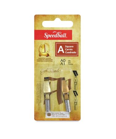 Speedball Lettering and Drawing Square Pen Nibs A Style A-4/A-5 Pack of 2