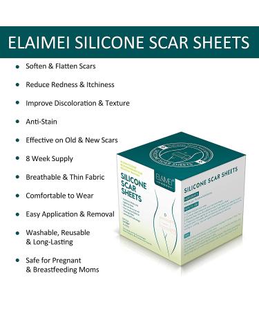Silicone Scar Sheets Roll (1.6 x 120) for Scar Removal - Professional Grade Strips for Surgery, C-Section, Burn, Acne, Keloid - Safe & Reusable - Buy Online on SooperMarket.com