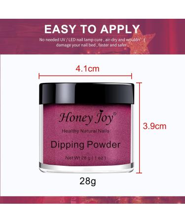 Honey Joy Dark Purple Nail Dip Dipping Powder 1oz (HJ-ND064B-WD17) | Acrylic Color Pigment - Buy Online on SooperMarket.com