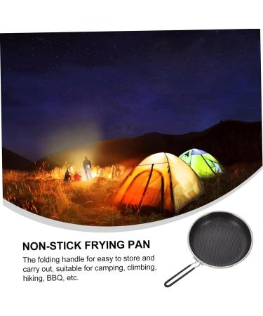 MAGICLULU Stainless Steel Griddle 1pc Outdoor Non Stick Pan Iron Honeycomb Water Cup Camping Skillet - Buy Online on SooperMarket.com