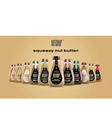 Nutchup Peanut Butter Squeeze Bottle - Creamy Nut Topping for Pancakes Waffles Ice Cream & More - 435g with Himalayan Salt - Buy Online on SooperMarket.com