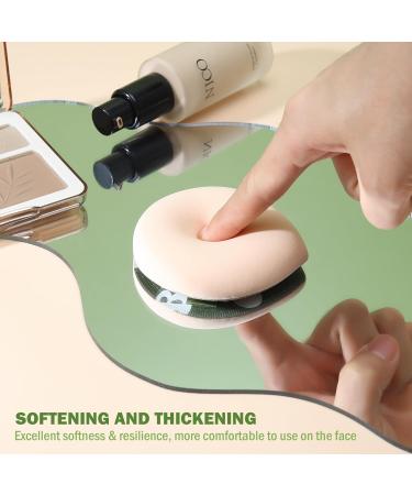 Corneria Large Makeup Sponge 2PCS - Super Soft Powder Puffs for Quick & Easy Makeup Application | Beauty Blender for Liquid Foundation & Loose Powder - Green - Buy Online on SooperMarket.com
