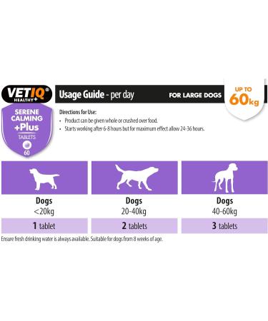 VetIQ Serene-UM Xtra Calming Tablets (60 ct) - Natural Pet Stress Relief - Buy Online on SooperMarket.com