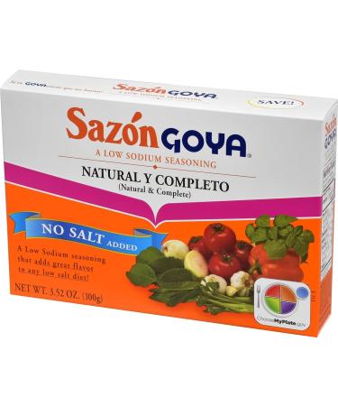  Sazon Goya Saz n Low Sodium Seasoning - No Salt Added - 3.52 Oz (20 Packets) - Flavor Explosion Without the Sodium! Authentic Latin American Flavors in Every Box - Spanish Seasons - Econo Pak + Bonus PaLiSoL CREATiONS Sticker! Perfect for Cooking with Le - Buy Online on SooperMarket.com
