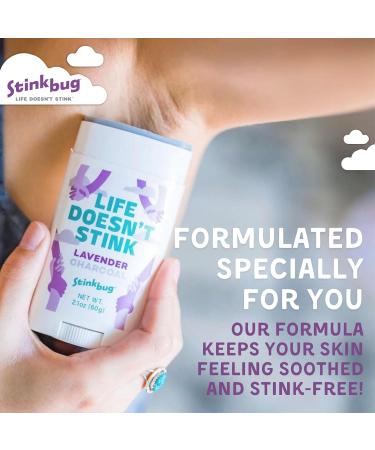 Natural Organic Deodorant Stick with Fig + Green Tea Coconut Oil and Activated Charcoal Aluminum Free Deodorant by Stinkbug Naturals 2.1 Ounce Pack of 3 - Buy Online on SooperMarket.com