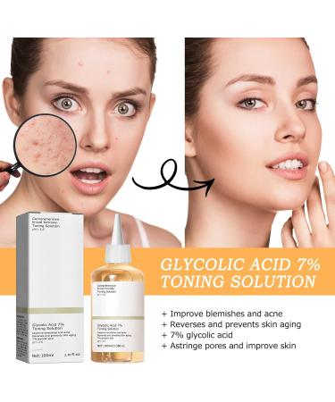 Glycolic Acid Toner Glycolic Acid Peeling 7% Glycolic Acid Toning Resurfacing Glycolic Acid Peeling Toner Toning Solution Glycolic Acid 7% Toner Peeling Toner for Body Face Skin with Dark Spots-240ml - Buy Online on SooperMarket.com