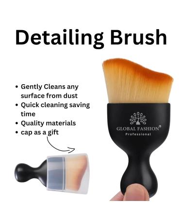 Buy Dual-Action Brush for Foundation & Powder - Global Fashion | 10x6x3cm 15g Black - International Shipping - Buy Online on SooperMarket.com