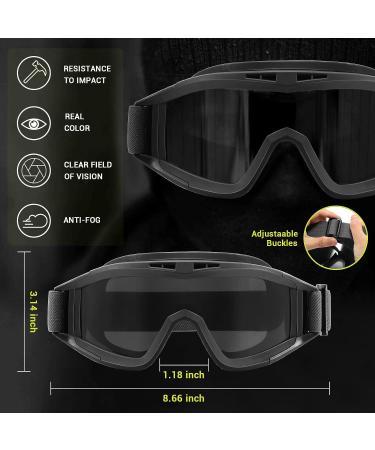 NICBOOY Airsoft Tactical Goggles | Interchangeable Lenses & Military Sunglasses - Buy Online on SooperMarket.com