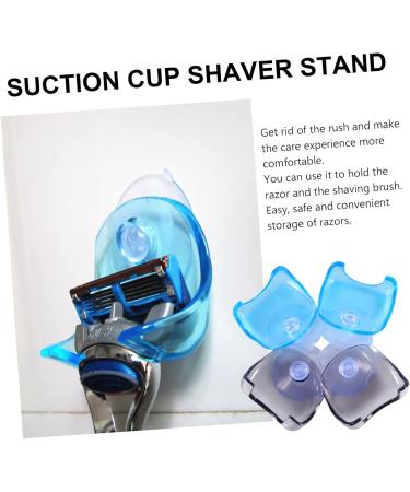 Osaladi 8-Piece Razor Holder Set - Wall Organizer Hooks for Clothes & Bathroom - Blue/Gray - Durable Plastic Rack - Perfect for Efficient Storage - Buy Online on SooperMarket.com