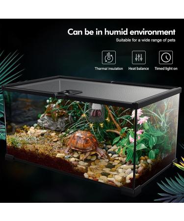 Reptile Heat Lamp with Guard 100W Ceramic Heating Lamp with Anti Hot Bracket Cage Lampshade Holder Heater Lighting Infrared Reptile Heat Bulb for Bearded Dragon Lizard Tortoise Snake Birds UK Plug - Buy Online on SooperMarket.com