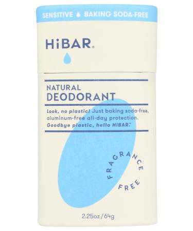 HiBAR Fragrance Free Sensitive Deodorant 2.25 OZ