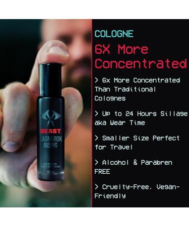 The Beast Line Cologne for Men by Beard Struggle - 6x Longer Than Traditional Colognes - Ragnarok Rising Eddie Hall Beast Line - Signature Edition - Mens Cologne 15 mL Glass Roller Bottle - Buy Online on SooperMarket.com