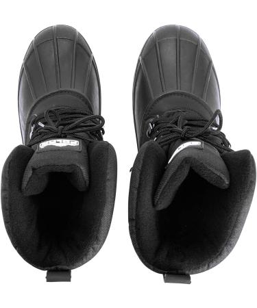 POLAR Men's Snow Hiking Mucker Duck Boots 10 Black - Waterproof Thermal Safety Gear - Buy Online on SooperMarket.com