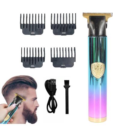 Dous T9 Hair Trimmer Professional T9 Mens T-Hair Clippers Electric Zero Gapped Cordless Hair Trimmer for Haircut & Grooming Rechargeable Green Purple - Buy Online on SooperMarket.com