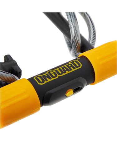 OnGuard Bulldog DT U-Lock with 4-Foot Cinch Loop Cable - Black, 4.53 x 9.06-Inch - Buy Online on SooperMarket.com