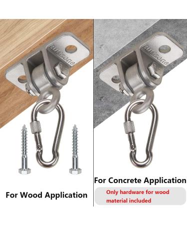 304 Stainless Steel Heavy Duty Swing Hangers Set of 2 - Mounting Hardware Included - Buy Online on SooperMarket.com