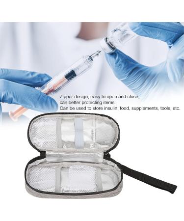 Insulin Cooler Bag for Diabetic Pens - Gray, Portable Cooling Pouch for Indoor & Outdoor Travel - Buy Online on SooperMarket.com
