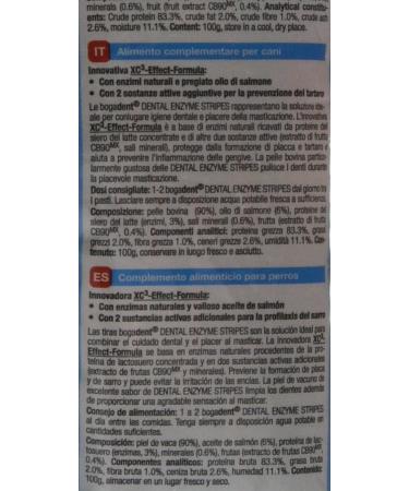 Buy Bogadent Dental Enzyme Stripes for Medium Dogs - 100g (Pack of 2) | International Shipping Available - Buy Online on SooperMarket.com