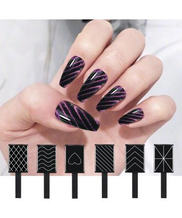 Nail Magnet Set - Manicure Nail Tool Set - Portable Nail Design Tools Accessories for Beginners Girls Manicurists - Buy Online on SooperMarket.com