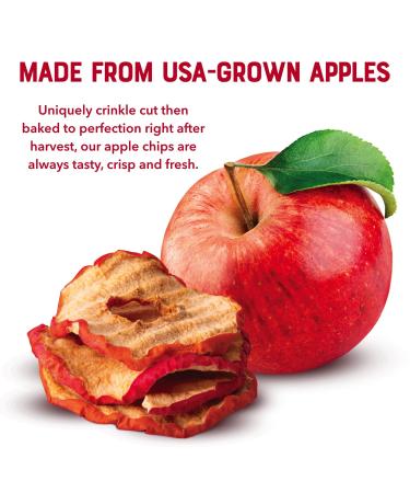 Gourmet Nut Simple Slices Baked Apple Chips - USA Grown Dried Apples - Healthy Vegan Snack - No Added Sugar - Red Apples - 8 Pack Box - Buy Online on SooperMarket.com