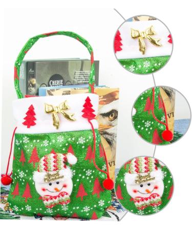 Gogogmee Santa Present 3pcs Christmas Candy Bag Candy Bags Christmas Tote Bags Xmas Bags Bag Backpack Decorate - Buy Online on SooperMarket.com