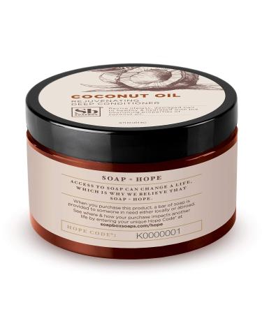 Soapbox Coconut Oil Deep Conditioner - Hydrating Treatment for Curly Hair - Vegan & Cruelty Free - 12 Fl Oz - Buy Online on SooperMarket.com