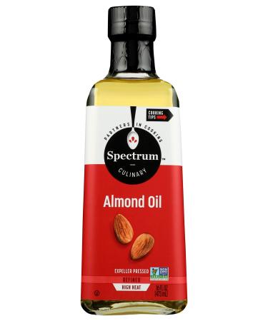 Spectrum Organic Sweet Almond Oil, Refined, 16 Oz