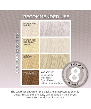 Colour-Freedom Gloss Pro 150ml Silver Blonde Semi-Permanent Hair Colour - Ultra-Vibrant Vegan Colour Mask with PurePlex | Ammonia Free Colour Lasts Up To 6-10 Washes Silver Blonde 150 ml (Pack of 1) - Buy Online on SooperMarket.com
