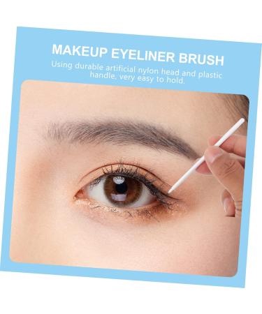 MUSISALY 100pcs Disposable Eyeliner Brush Makeup Brush Applicator Eye Tool Brush Eye Makeup Brush Cosmetic Brush Eyeliner Fiber Brush Eyeliner Applicator Makeup Eye Tool 9x6.5cm White - Buy Online on SooperMarket.com
