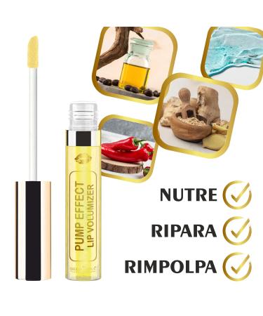 Dermocura Lip Volumizer - Chili Pepper Lip Enlargement Gloss | 5X Transparency | Long-Lasting Instant Plump | Made in Italy - Buy Online on SooperMarket.com